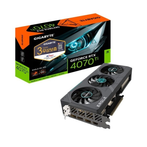 GIGABYTE 지포스 RTX 4070 Ti EAGLE OC V2 D6X 12GB 피씨디렉트 - [이월상품]