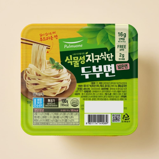 풀무원 식물성 지구식단 두부면 넓은면 100g X 4개