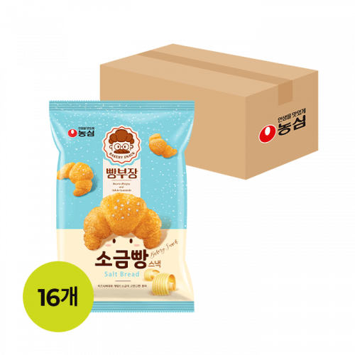 농심 빵부장 소금빵 55g X 16개