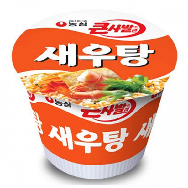 농심 새우탕 큰사발 컵라면 115g X 16개