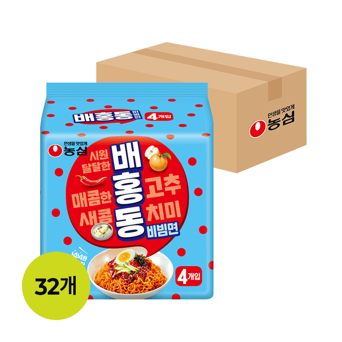 농심 배홍동 비빔면 137g X 32개