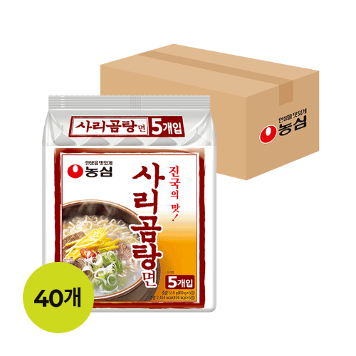 농심 사리곰탕면 110g X 40개