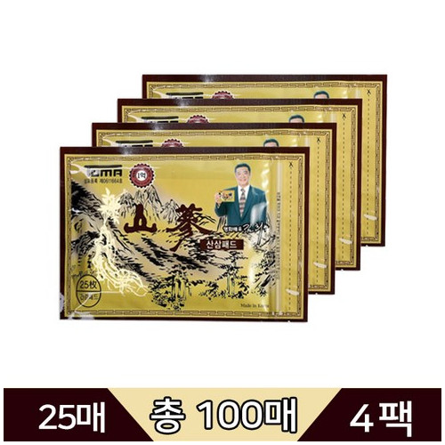 가온들 산삼패드 25매 X 4개