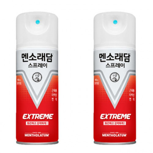 멘소래담 스프레이 익스트림 에스 핫타입 파스 180ml X 2개