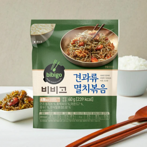 CJ 비비고 견과류멸치볶음 60g X 5팩