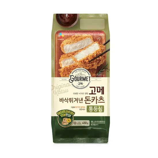 CJ 비비고 고메 바삭 튀겨낸 통 등심 돈카츠 450g