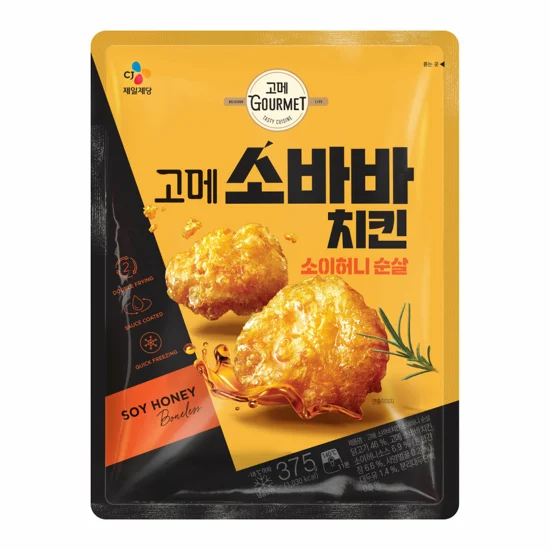 CJ 비비고 고메 소바바치킨 소이허니 순살 375g