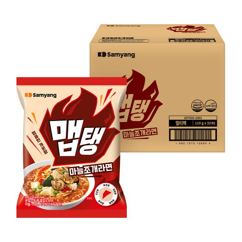 삼양 맵탱 마늘조개 라면 110g x 32입